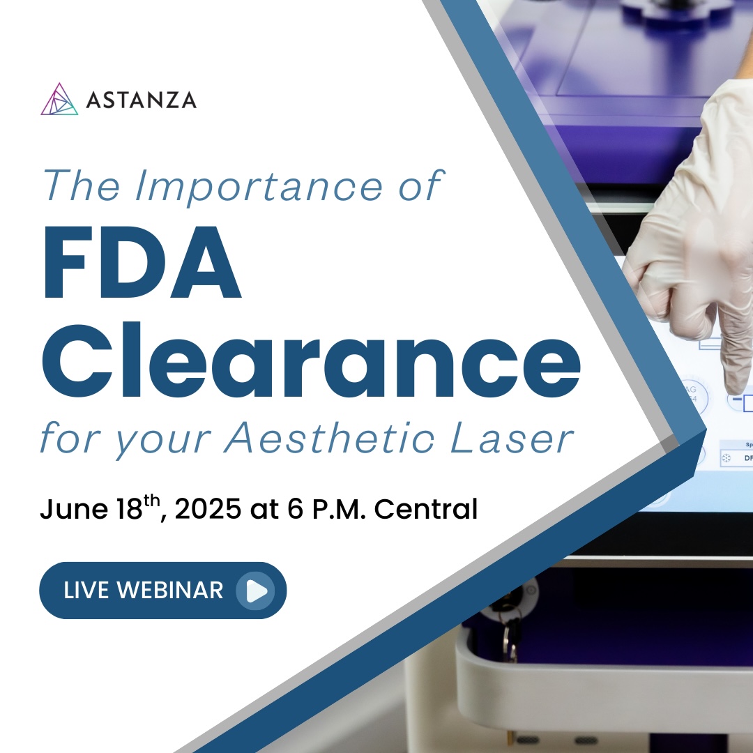 The Importance of FDA Clearance for Your Aesthetic Laser WEBINAR - live webinar square - importance of FDA clearance for your aesthetic laser