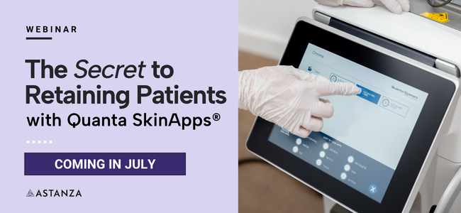 CTA - On-Demand Webinar The Secret to Retaining Patients with Quanta SkinApps®